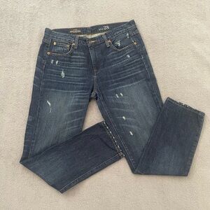 J. Crew Women's Dark Blue Boyfriend Jeans